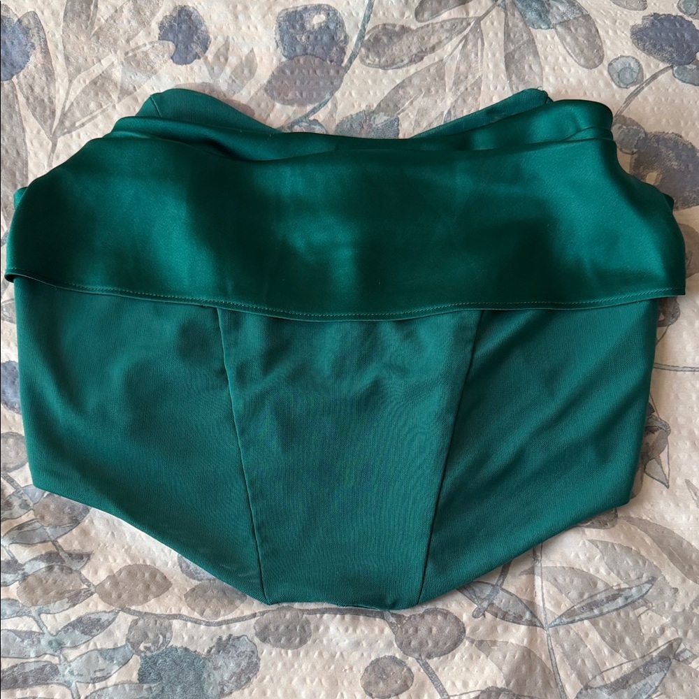 Emerald Green Strapless Top